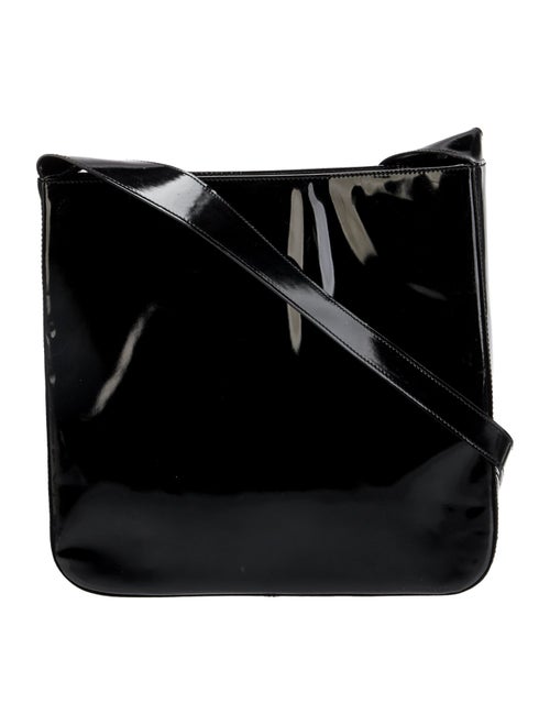 Salvatore Ferragamo Patent Leather Messenger Bag