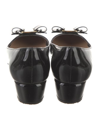 Salvatore Ferragamo Vara Bow Accent Patent Leather Pumps