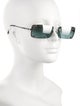Salvatore Ferragamo Square Mirrored Sunglasses