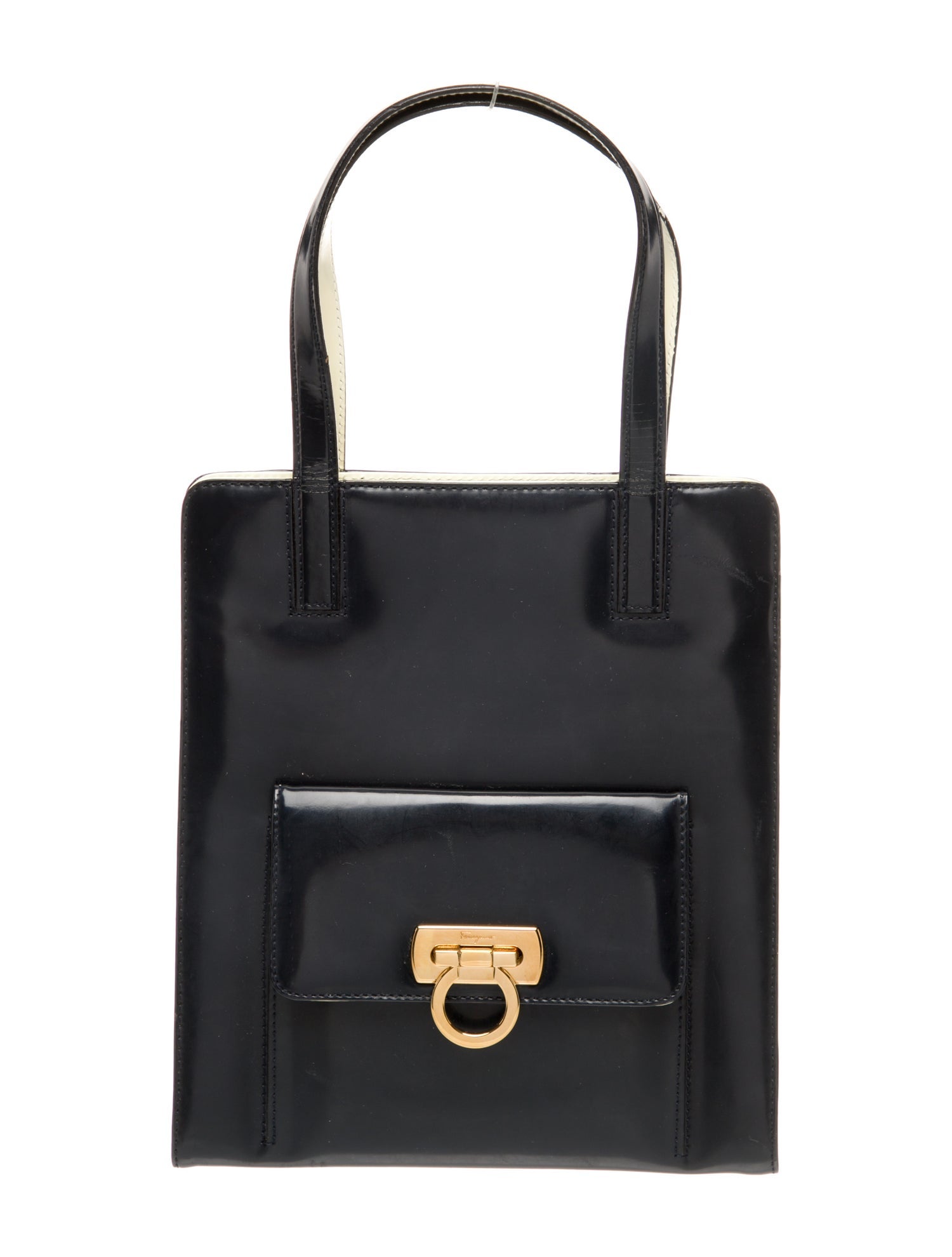 Salvatore Ferragamo Leather Top Handle Bag
