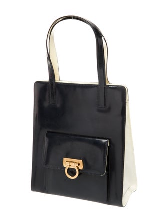 Salvatore Ferragamo Leather Top Handle Bag