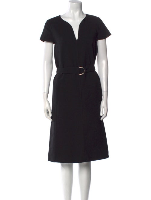 Salvatore Ferragamo Virgin Wool Midi Length Dress