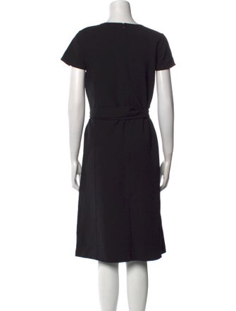 Salvatore Ferragamo Virgin Wool Midi Length Dress