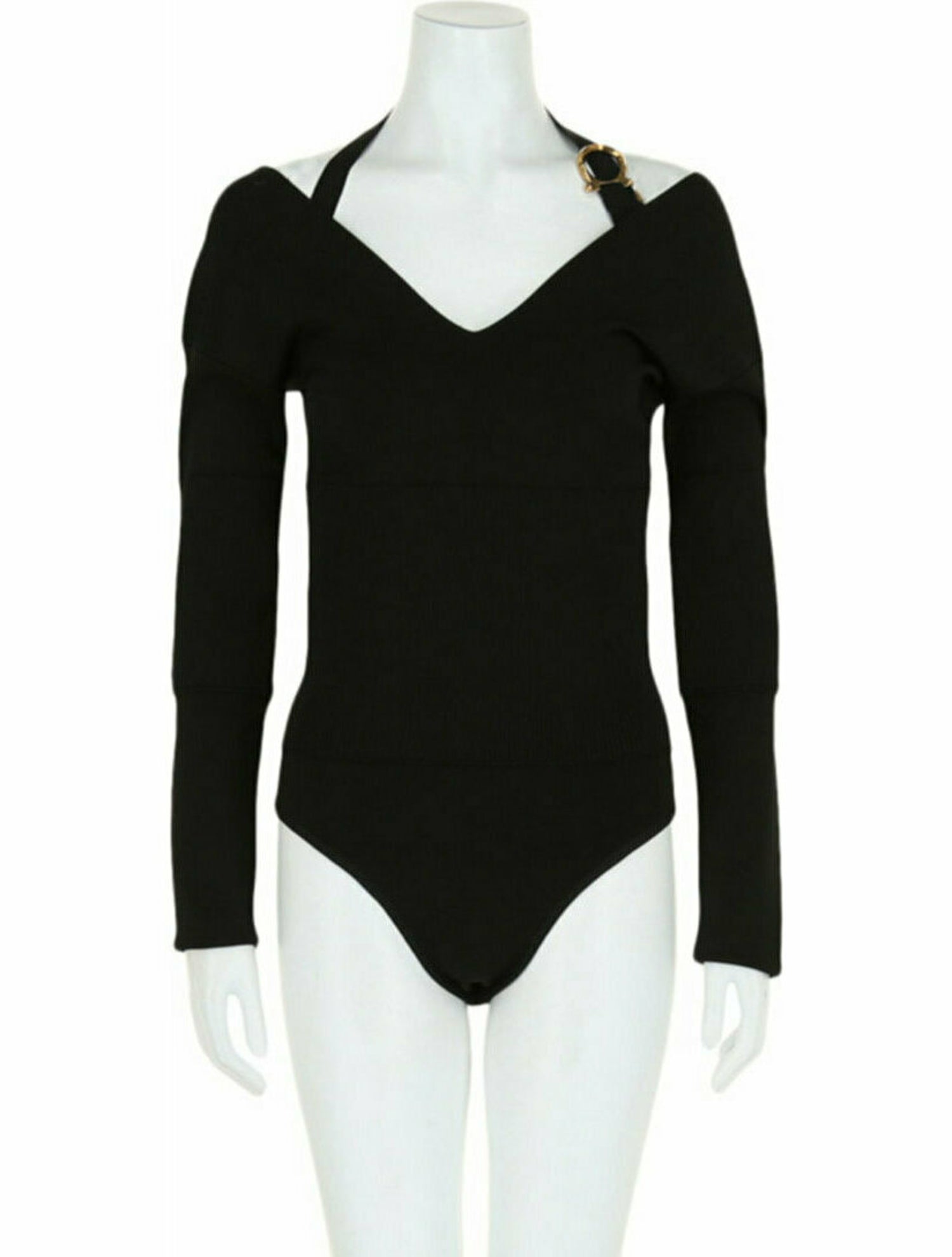 Salvatore Ferragamo Solid Bodysuit w/ Tags