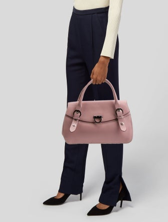 Salvatore Ferragamo Gancini Top Handle Bag