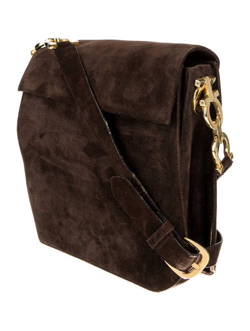 Salvatore Ferragamo Suede Messenger Bag