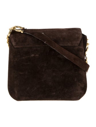 Salvatore Ferragamo Suede Messenger Bag