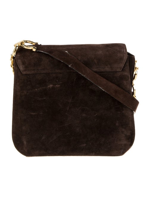 Salvatore Ferragamo Suede Messenger Bag