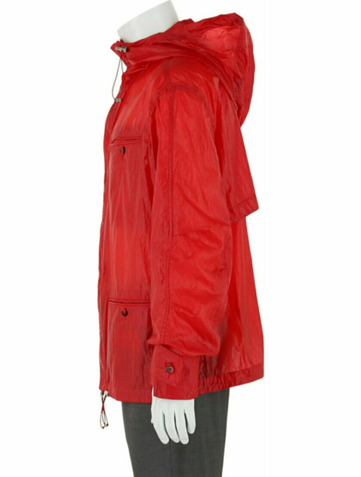 Salvatore Ferragamo Solid Windbreaker w/ Tags