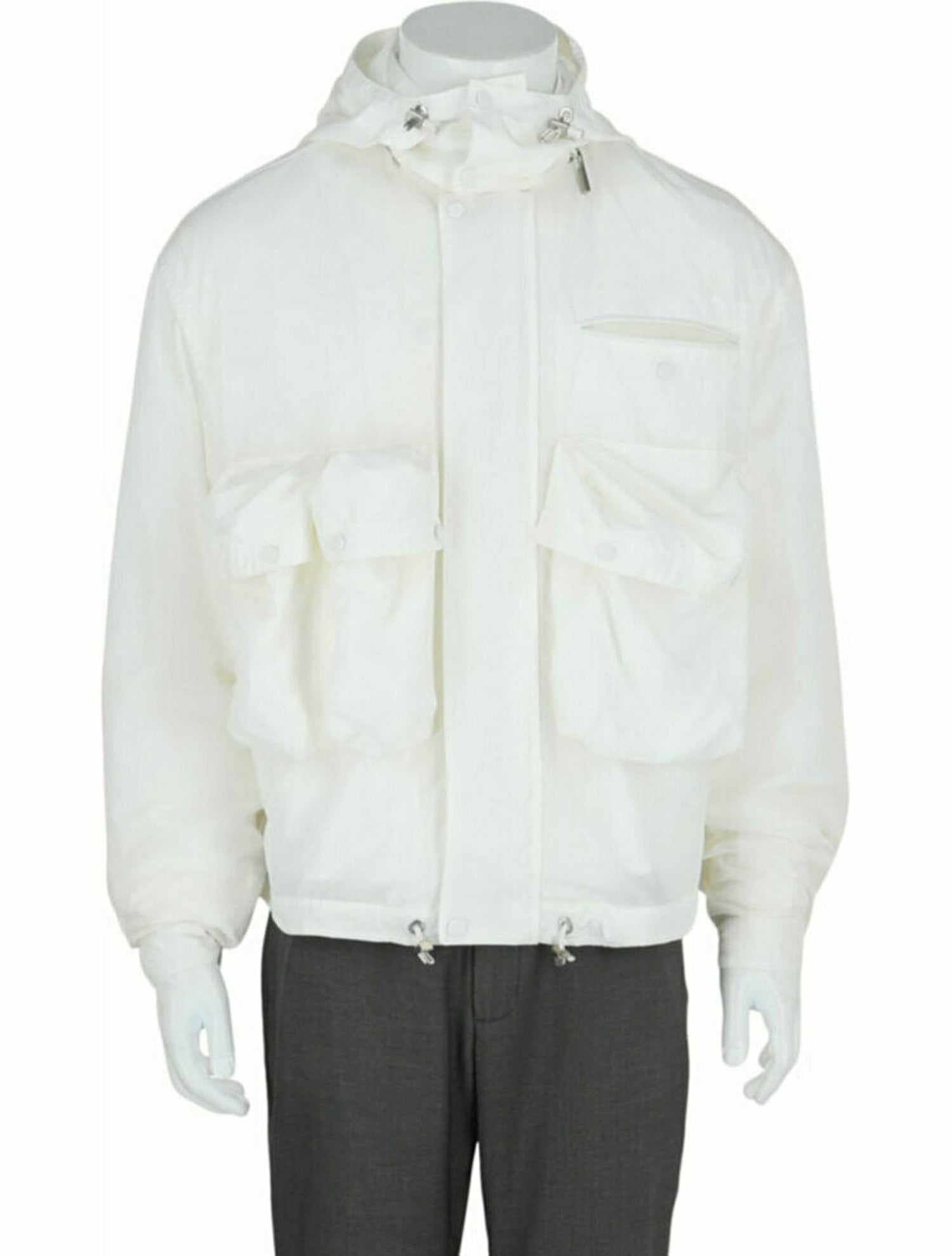 Salvatore Ferragamo Solid Jacket Hoodie w/ Tags