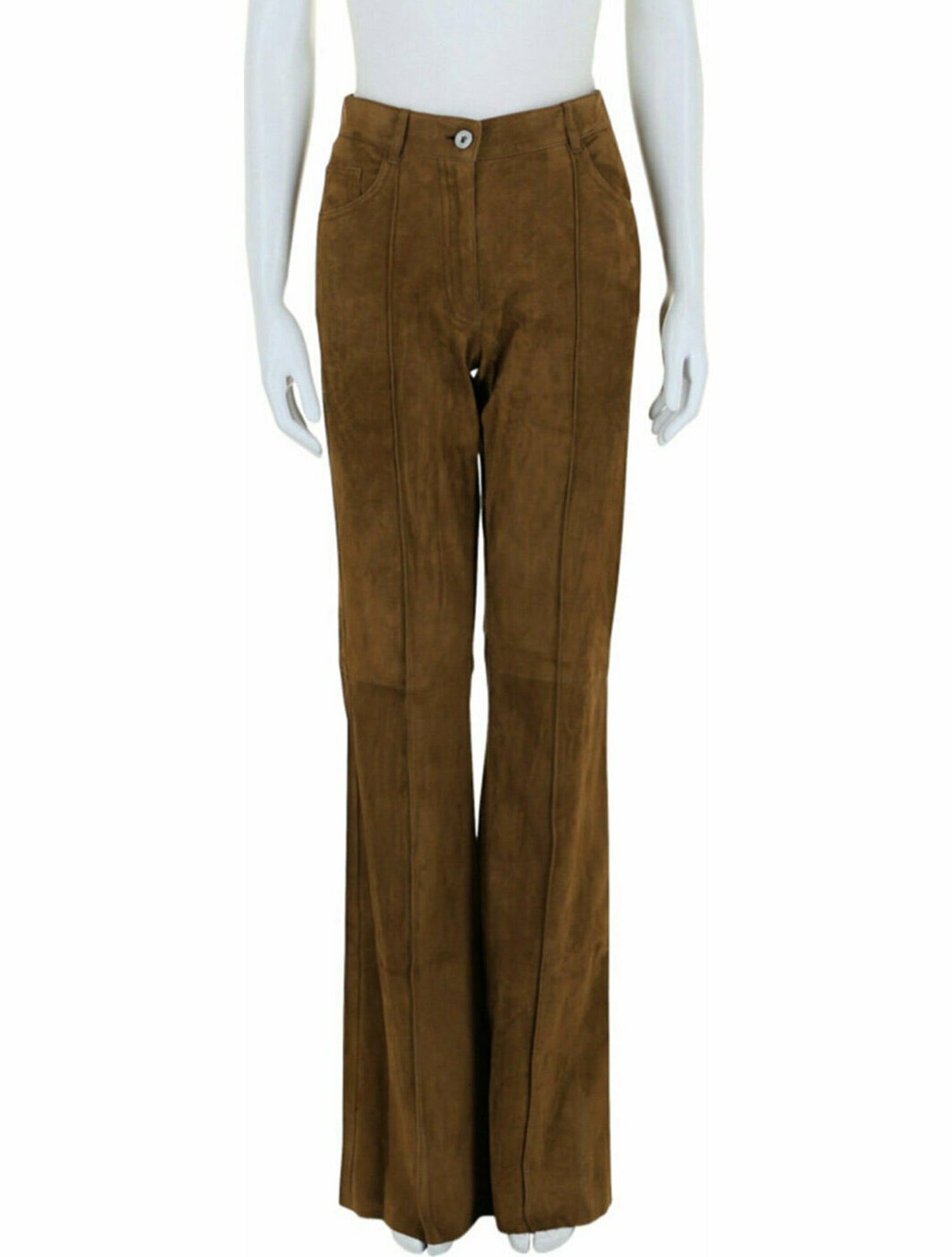 Salvatore Ferragamo Lambskin Flared Pants w/ Tags