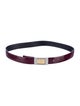 Salvatore Ferragamo Skinny Patent Leather Belt