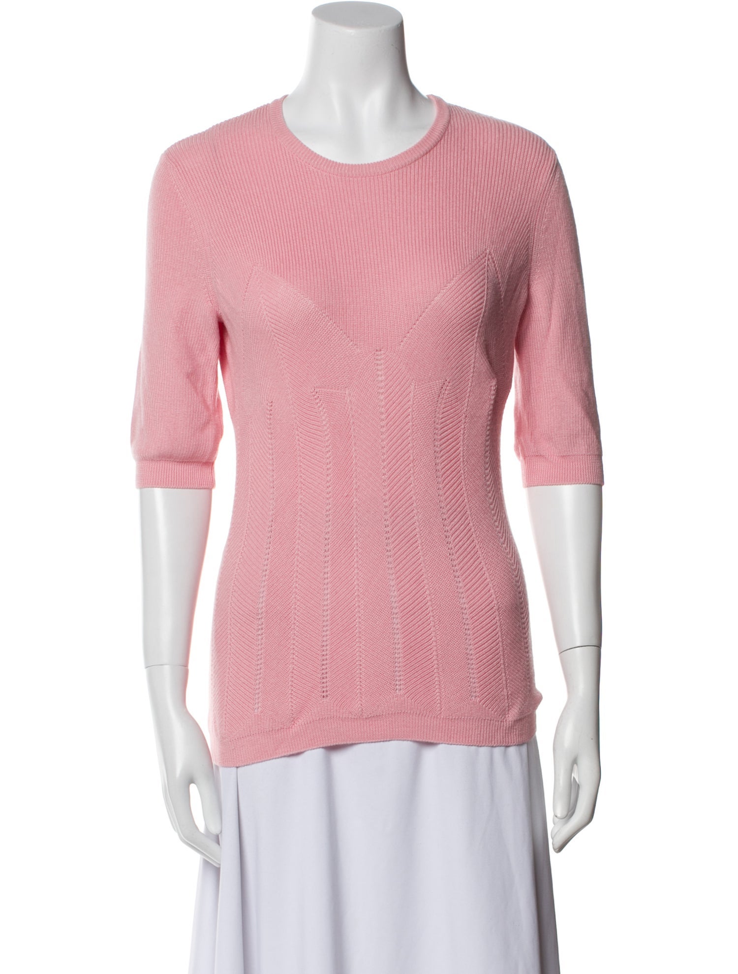 Salvatore Ferragamo Virgin Wool Scoop Neck Sweater