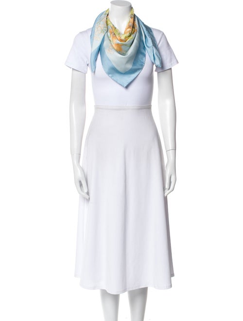 Salvatore Ferragamo Silk Floral Print Scarf