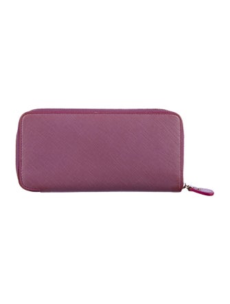 Salvatore Ferragamo Leather Printed Continental Wallet