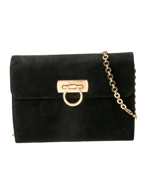 Salvatore Ferragamo Velvet Shoulder Bag