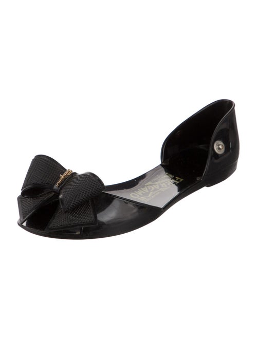 Salvatore Ferragamo Bow Accents Slides