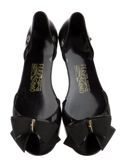 Salvatore Ferragamo Bow Accents Slides