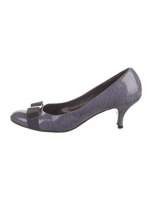 Salvatore Ferragamo Vara Bow Accent Patent Leather Pumps