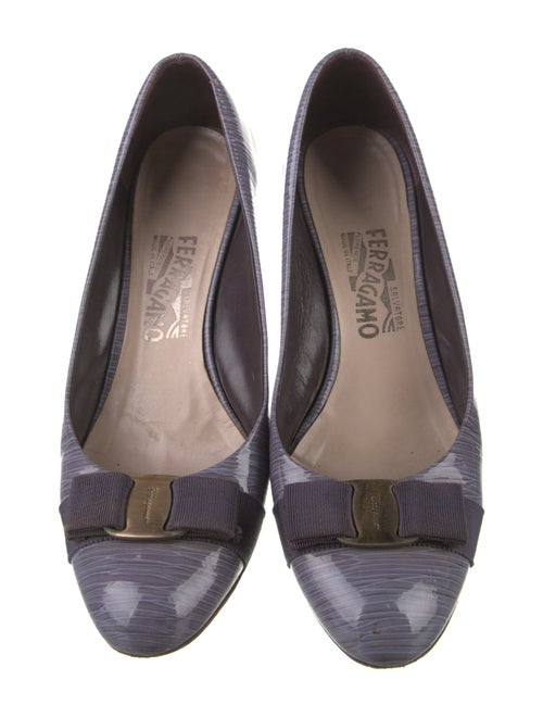 Salvatore Ferragamo Vara Bow Accent Patent Leather Pumps