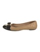Salvatore Ferragamo Quilted Pattern Leather Flats
