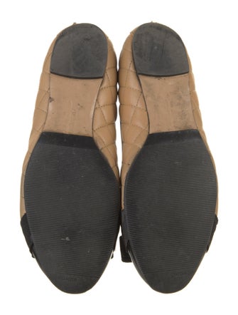 Salvatore Ferragamo Quilted Pattern Leather Flats