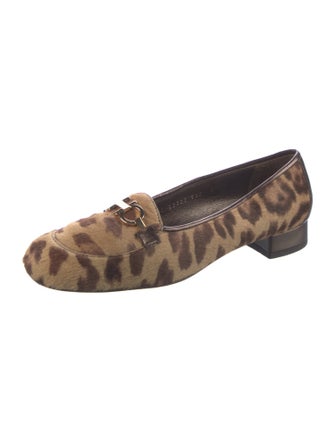 Salvatore Ferragamo Ponyhair Animal Print Pumps