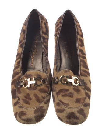 Salvatore Ferragamo Ponyhair Animal Print Pumps