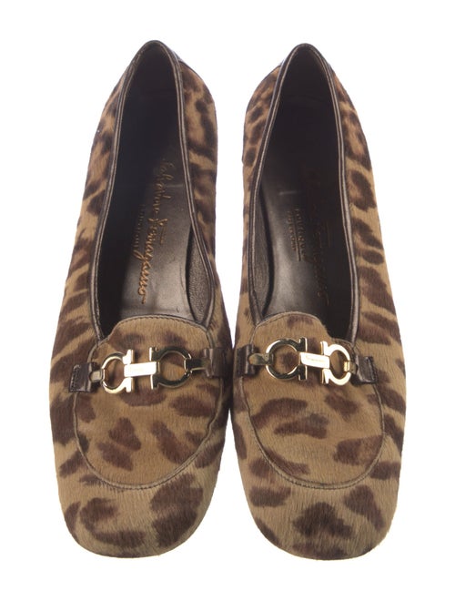 Salvatore Ferragamo Ponyhair Animal Print Pumps