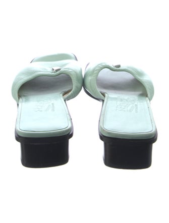 Salvatore Ferragamo Leather Slides