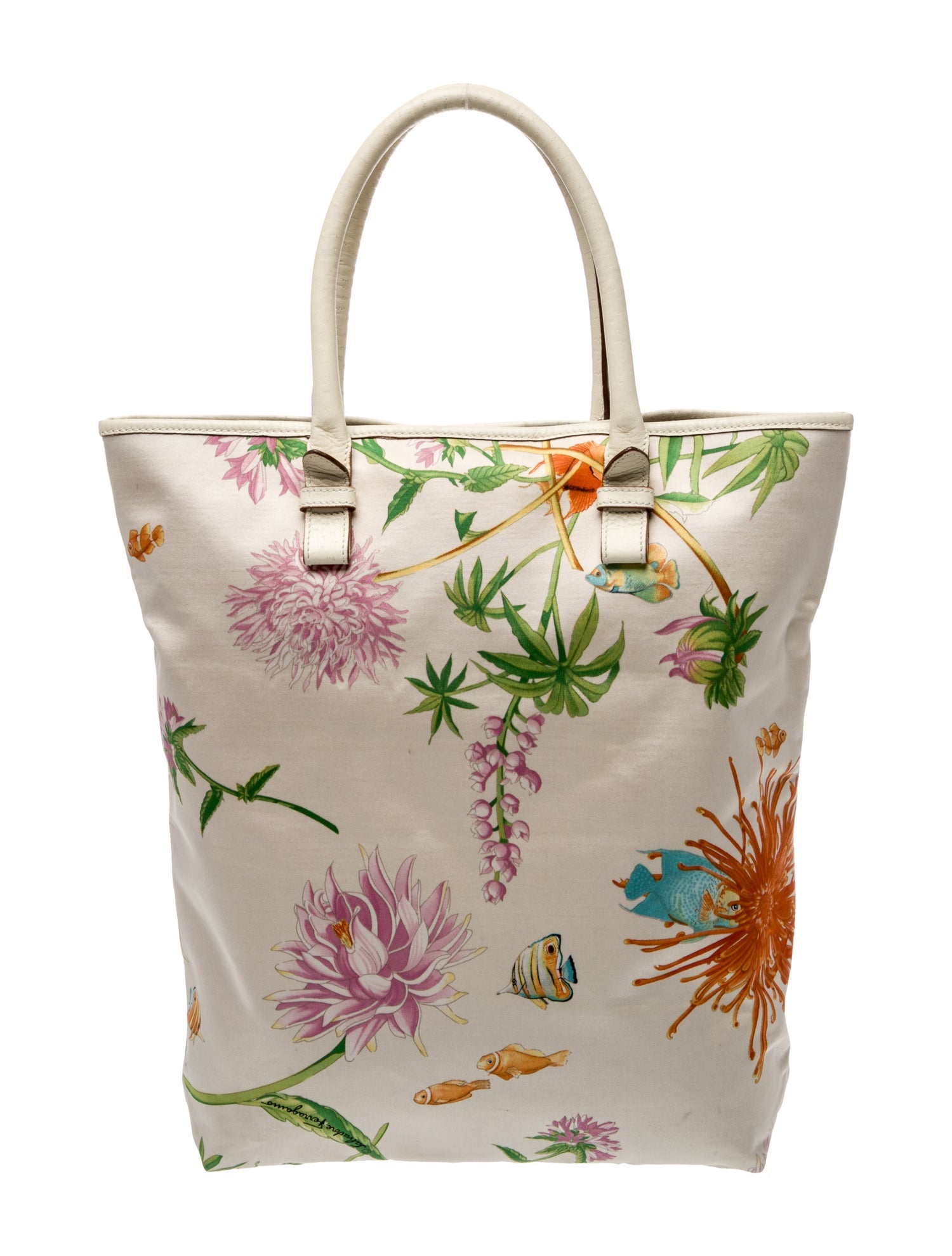 Salvatore Ferragamo Satin Tote