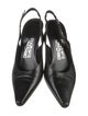 Salvatore Ferragamo Gancini Logo Leather Slingback Pumps