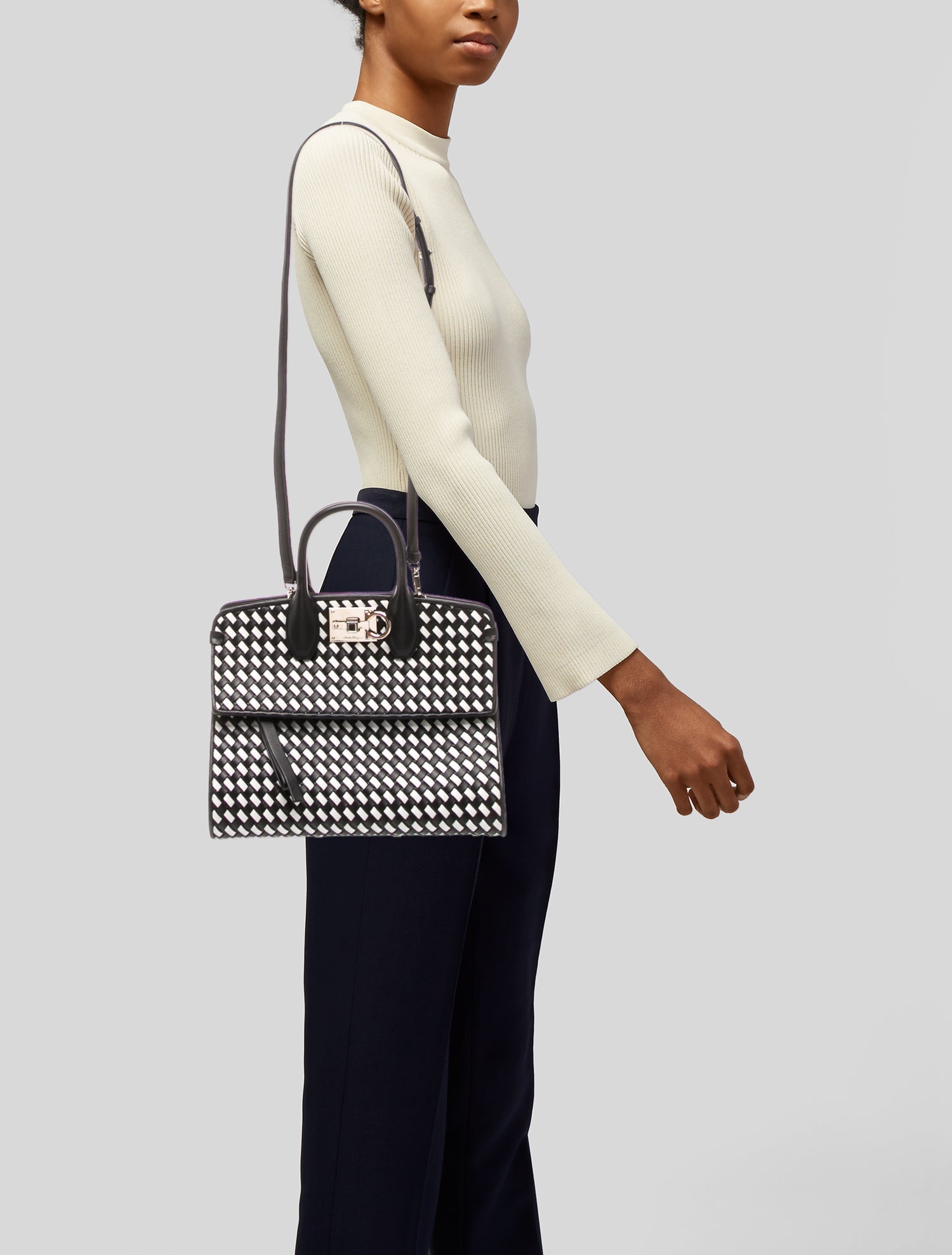 Salvatore Ferragamo Leather The Studio Soft