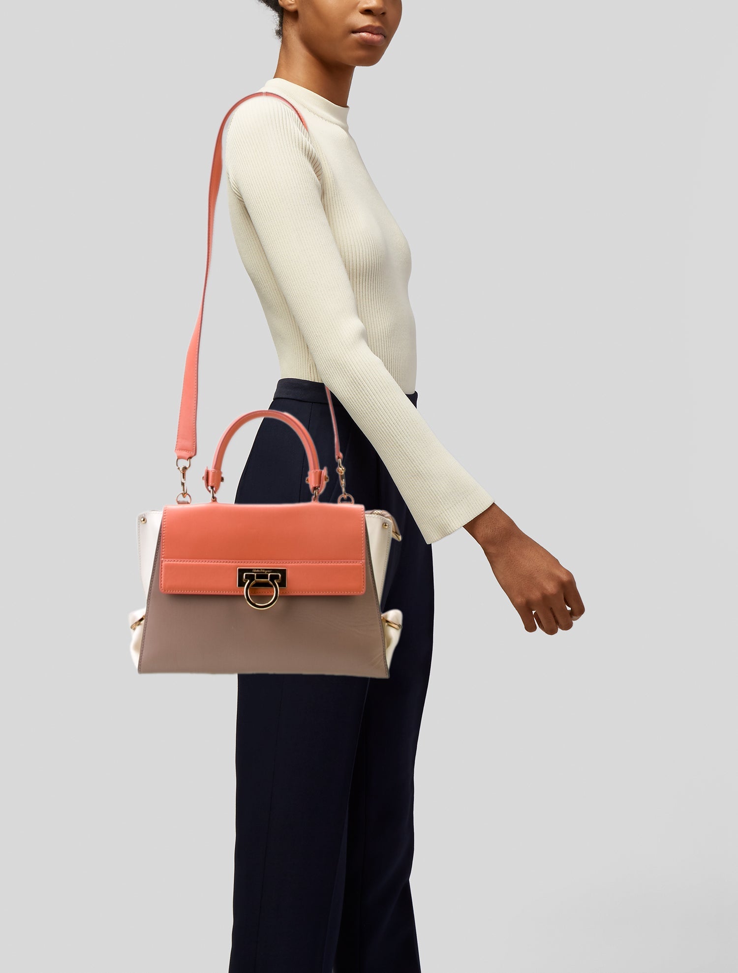 Salvatore Ferragamo Leather Shoulder Bag