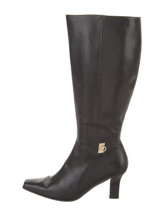 Salvatore Ferragamo Leather Riding Boots