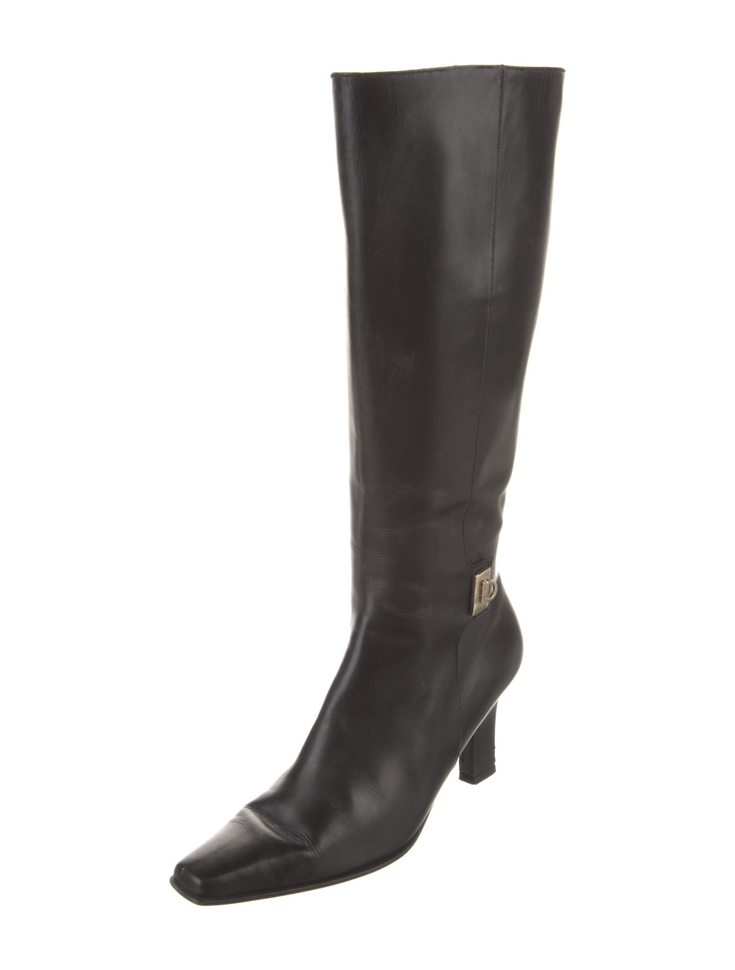 Salvatore Ferragamo Leather Riding Boots