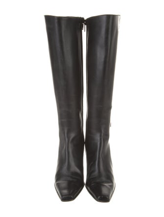 Salvatore Ferragamo Leather Riding Boots