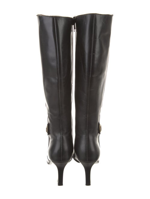 Salvatore Ferragamo Leather Riding Boots