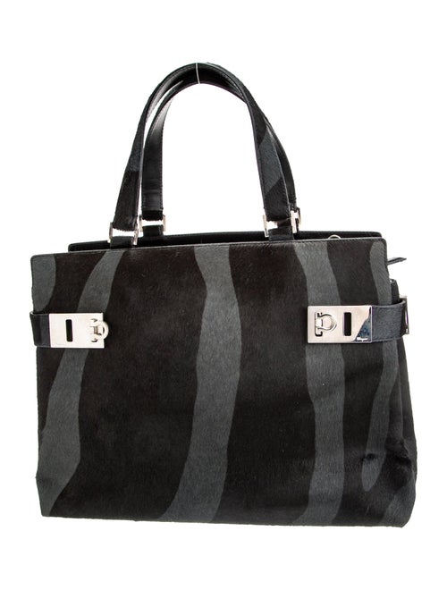 Salvatore Ferragamo Calf Hair Top Handle Bag