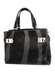 Salvatore Ferragamo Calf Hair Top Handle Bag