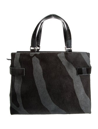 Salvatore Ferragamo Calf Hair Top Handle Bag