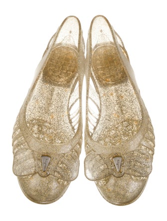 Salvatore Ferragamo PVC Glitter Accents Flats