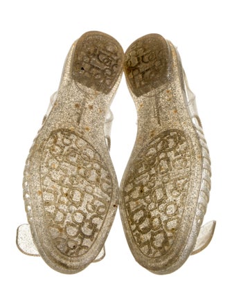 Salvatore Ferragamo PVC Glitter Accents Flats