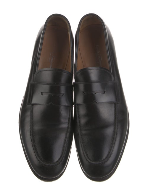 Salvatore Ferragamo Leather Monk Straps