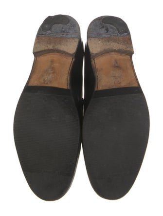 Salvatore Ferragamo Leather Monk Straps