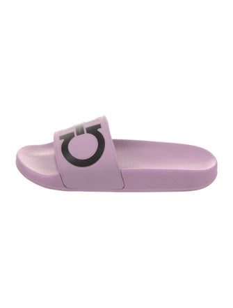 Salvatore Ferragamo Rubber Printed Slides