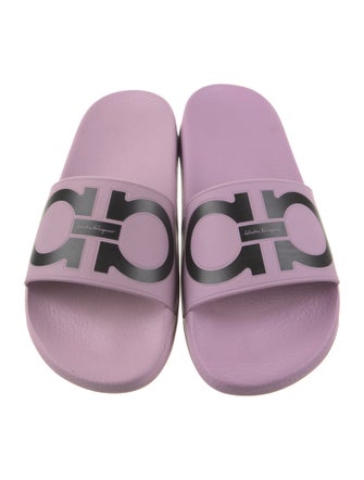 Salvatore Ferragamo Rubber Printed Slides
