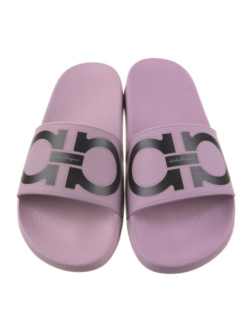 Salvatore Ferragamo Rubber Printed Slides