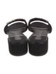 Salvatore Ferragamo Satin Crystal Embellishments Slides