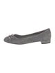 Salvatore Ferragamo Gancini Logo Suede Ballet Flats